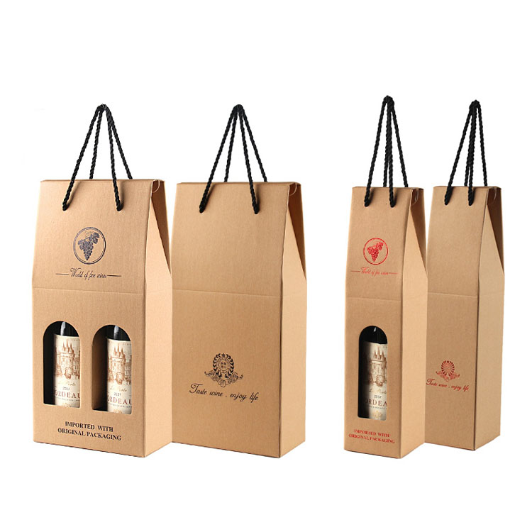 Free Sample Recycled Single Layer Brown Corrugated Cardboard Empty Wine Boxes, Carton Wine Box.jpg