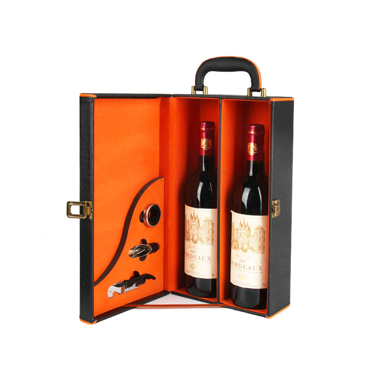 leather+MDF board wine case.jpg