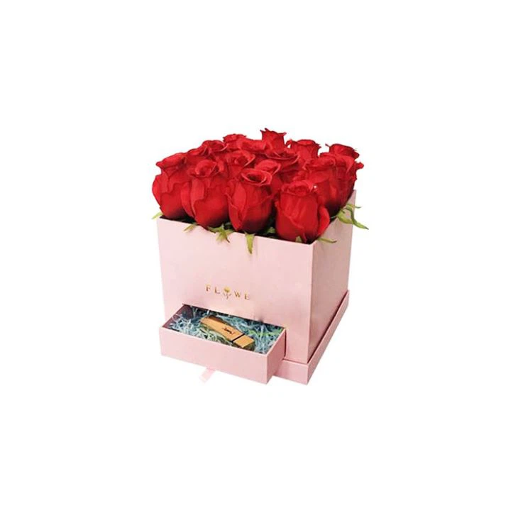 Flower pusa Puleaina o le lauiloa pepa Rose Cube Coabboard Storprooock pusa